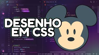 Mickey Mouse feito com CSS puro | Speedcode HTML e CSS 🎨