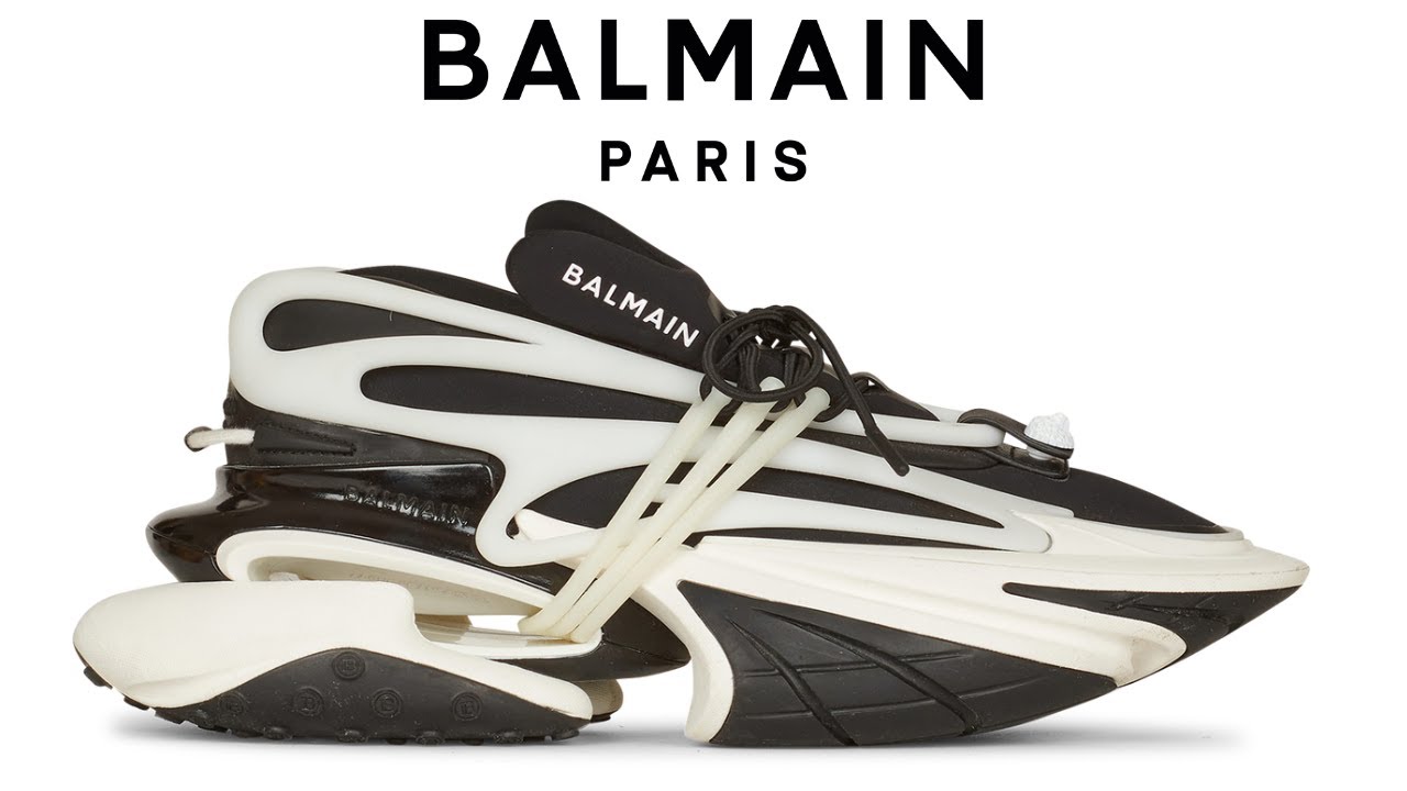 Shop BALMAIN Monogram Street Style Logo Sneakers by differmad | BUYMA