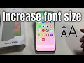 How To Increase Font Size In Samsung A56 5G 