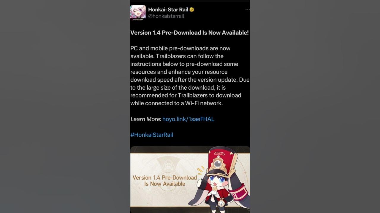 Honkai: Star Rail download is available now