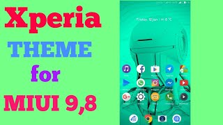 Xperia theme for miui 9,8 screenshot 5