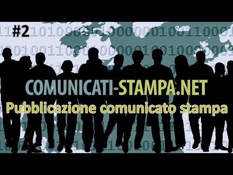 Guida - Pubblicazione comunicato stampa