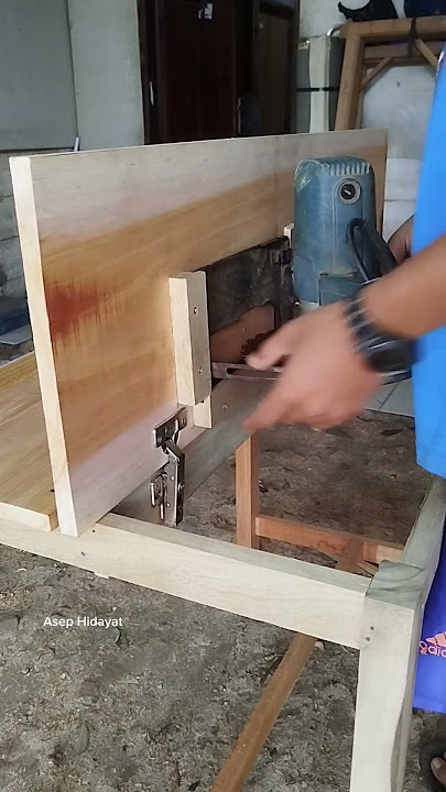Meja table saw rakitan #woodworking #karyadarikayu #wood #diy #woodwork #carpenter #woodart