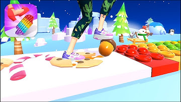 Tippy Toe Gameplay All Levels Walkthrough (Android/iOS) ChristmasTown#01