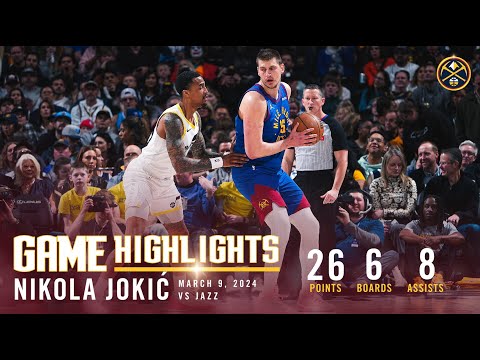 Nikola Jokić Full Game Highlights vs. Jazz 🎥