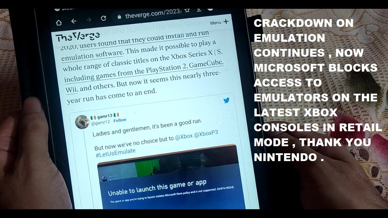 Emulator Access Crackdown on Emulation Continues in 2023 Microsoft Blocks Access to ...