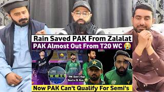 Pak Media Crying on Rain in Pak Vs Nz Match | Now Pak Can't Qualify For Semifin| #pakistanireaction