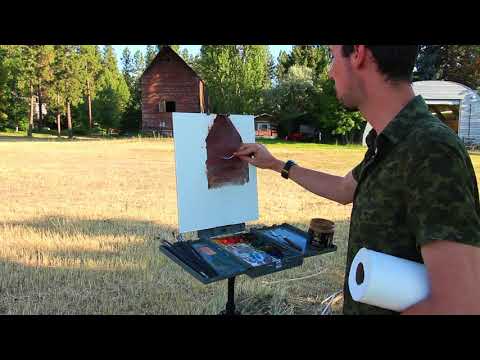Daniel Keys in Summer Barn: Plein Air Painting Trailer #1
