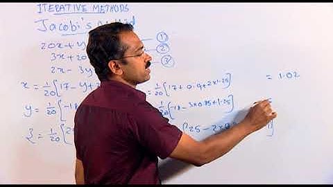 Solution of System of Equations using Iterative Methods