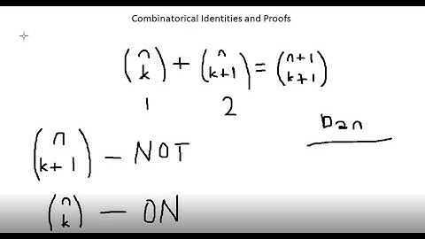 Combinatoric Identities and Proofs