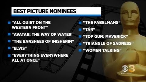 Oscar nominations: "Everything Everywhere All at Once" leads nods for Academy Awards