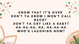 ava max-Who's Laughing Now lyrics