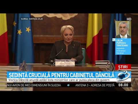 ședință Crucială Petru Cabinetul Dăncilă Youtube