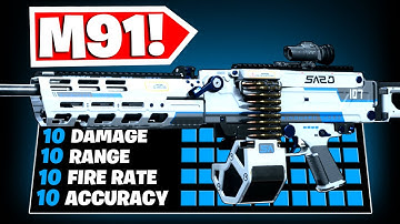 the "M91" LMG in *SEASON 4* is UNSTOPPABLE! BEST M91 CLASS SETUP/LOADOUT! NO RECOIL! (WARZONE)