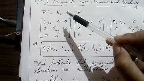 Computer Graphics:-Composite Two Dimensional Rotation & Scaling