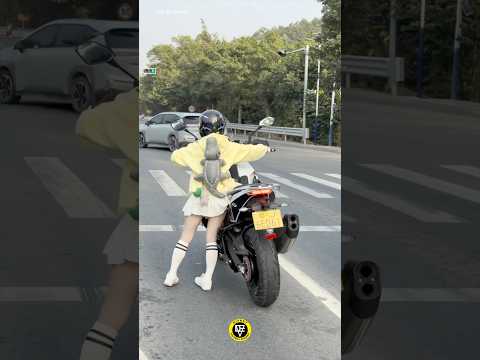 موتور سواری دختر کوچولو همه رو متحیر کرد