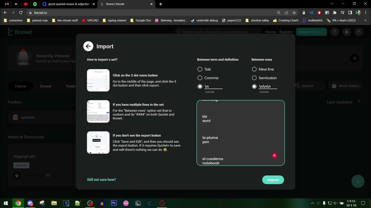 how-to-import-flashcards-from-quizlet-to-knowt-without-exporting-youtube