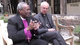 Bischof Michael Curry und Erzbischof von Canterbury über Royal Wedding Bischof Michael Curry und Erzbischof von Canterbury über Royal Wedding