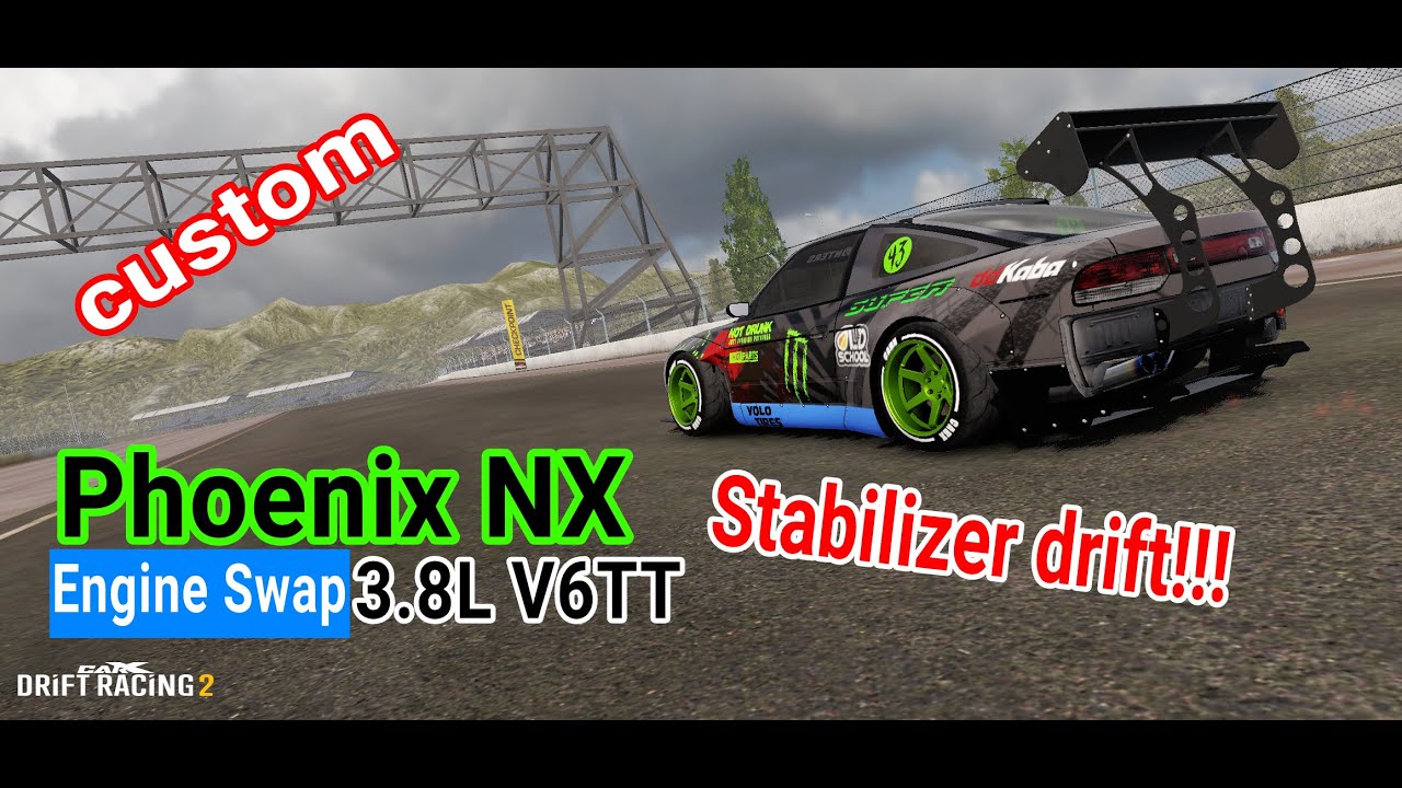 Carx drift racing 2 Phoenix nx engine swap (3.8L V6TT) Setup Custom YouTube