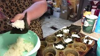 Simply Sara Baked Salmon Sushi Cups Part 1