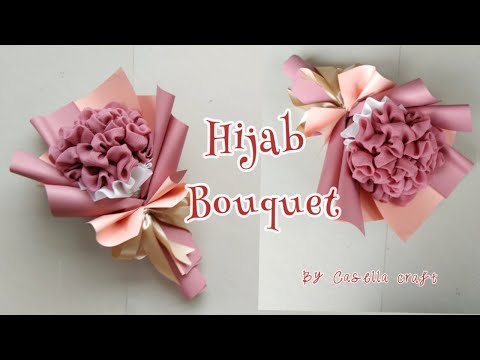 CARA MEMBUAT BUKET HIJAB || HOW TO MAKE HIJAB BOUQUET || DIY IDE KADO HARI GURU