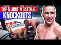 Top 5 Justin Gaethje Knockouts from WSOF