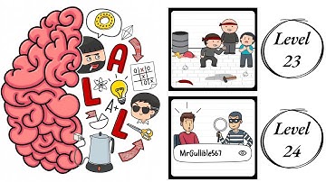 Brain Test All Star : Level 23 , 24 – How to Solve? (Walkthrough)