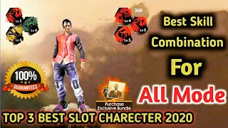 Best character in free fire 2020 || skill combination 3 slot tips and
trick hayato moko maxim maggi laura dj alok paloma kala ford a...