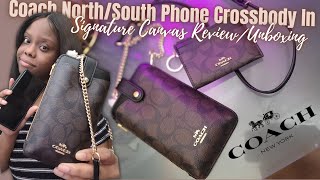 COACH®: Phone Crossbody In Signature Canvas