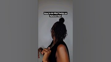 How to do Mini Twists on Natural Hair #naturalhair #minitwists #protectivestyles #hairstyles #viral