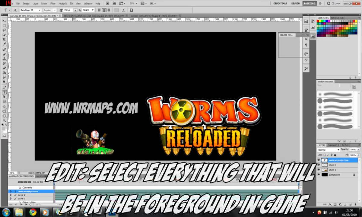 Worms Reloaded Beginners Map Making Tutorial Guide HD - YouTube