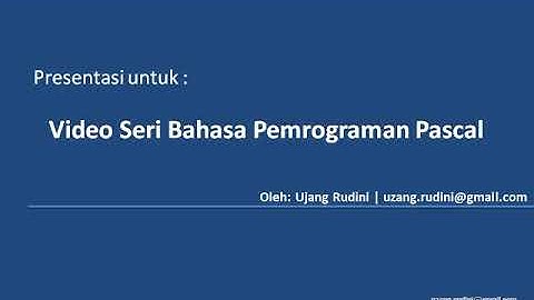 12 Array 1 & 2 Dimensi - Pascal