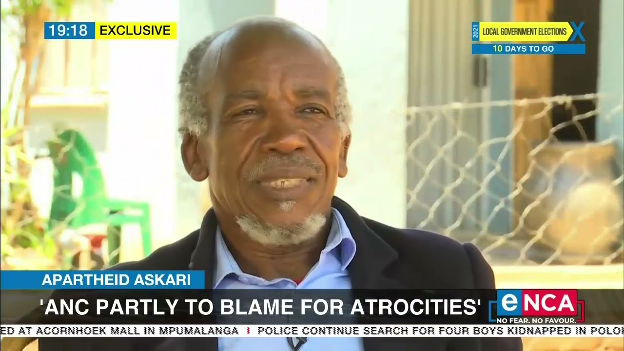 EXCLUSIVE: Askari says ANC partly to blame for apartheid atrocities