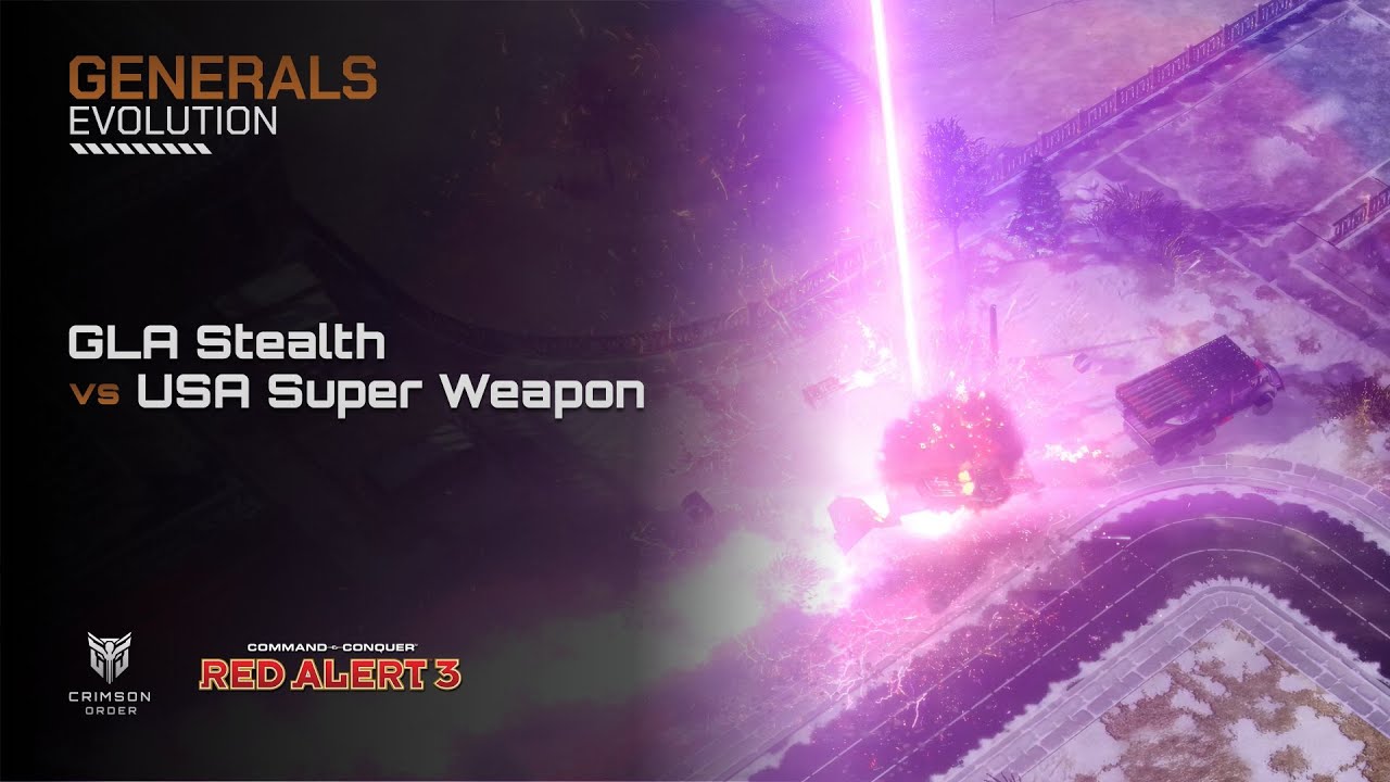 Red Alert 3 [Generals Evolution Mod] — GLA Stealth против USA Super Weapon Brutal AI