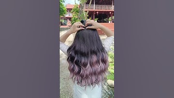 Tóc giả kẹp nữa đầu chữ U ompere hai màu cực đỉnh#tockep #tocgia