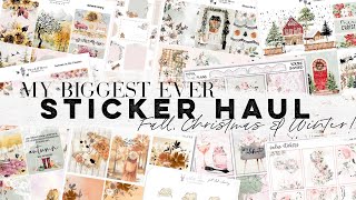 My BIGGEST EVER STICKER HAUL! 3 Hours, 12 orders! CBT, Two Lil Bees, Sadie's Stickers and much more! screenshot 4