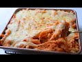 Creamy tomato chicken pasta bake  chicken macaroni pasta recipe  bake macaroni