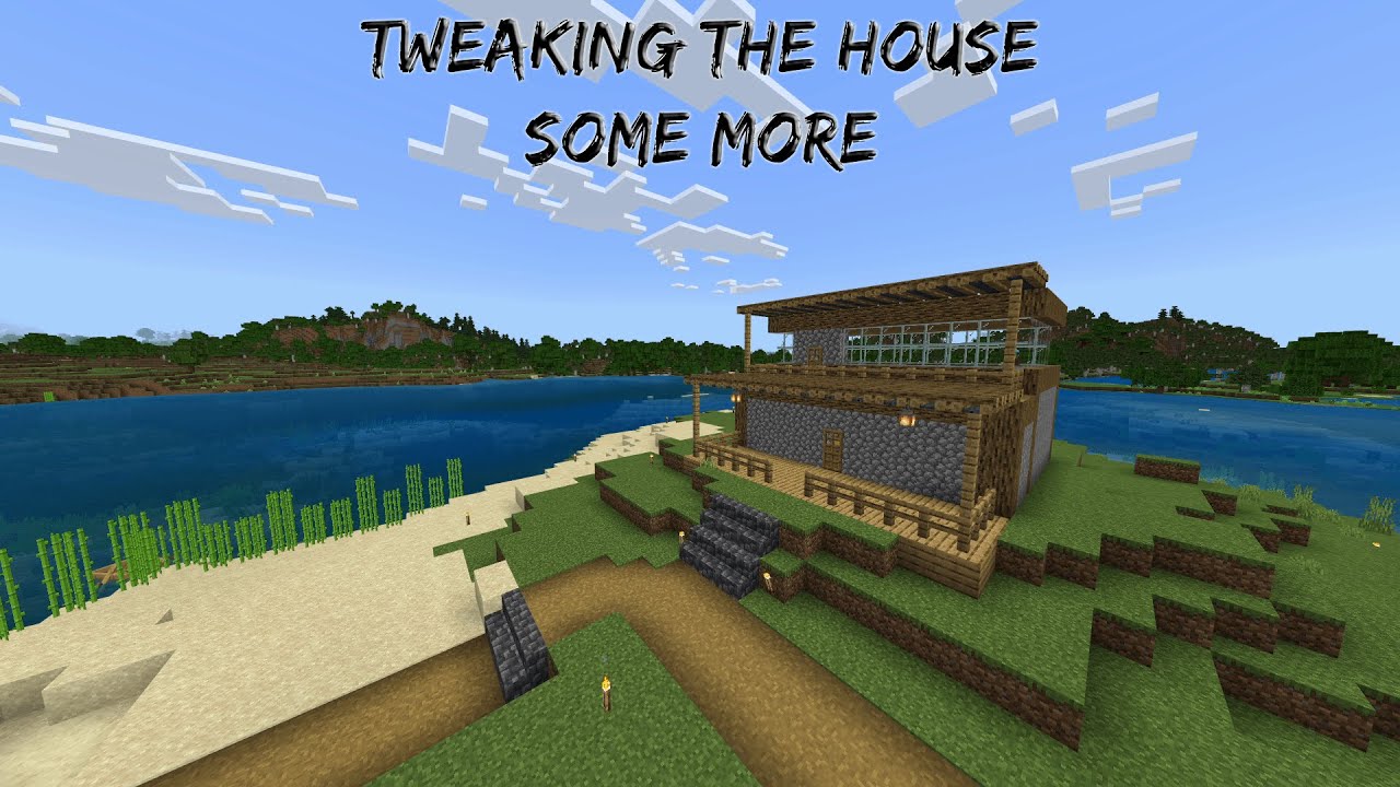 Minecraft: tweaking the house some more - YouTube