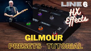 Gilmour sound on HX Effects Line 6 - Presets Tutorial HX Edit
