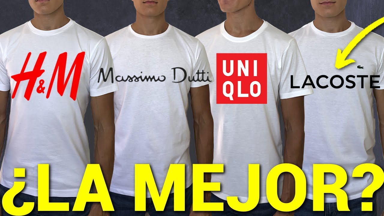 Me compro 8 Marcas de Camisetas básicas encontrar la mejor camiseta blanca de algodón - YouTube