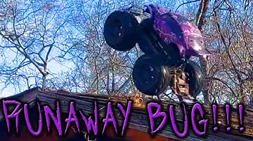 RUNAWAY! Traxxas Monster Bug - Modified Stampede 3S Brushless
