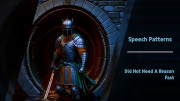 Speech Patterns - Did Not Need A Reason  (Nightcore)