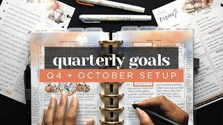 GOAL SETTING 2026 :: Q4 Quarterly Goals & October Monthly Goals Setup for Productivity and Success