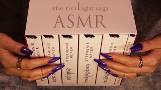 ASMR The Twilight Saga White Book Set Unboxing (🎧 soft spoken, reading, book tapping, page turning) screenshot 2