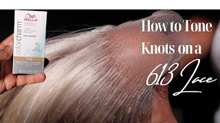 HOW TO TONE YOUR KNOTS ON 613 LACE | USING TONER | akivia miquelle