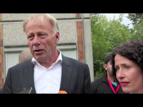 Zahlreicher Gegenprotest bei Anti-Corona-Demonstration in Halle