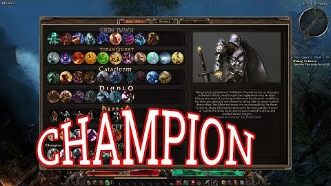 Grim Dawn - CHAMPION - Active Skills [Dawn of Masteries Mod]