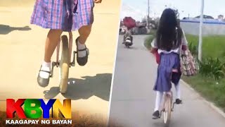 KBYN: Estudyante gumagamit ng unicycle pauwi galing ng eskuwelahan