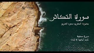 سورة التكاثر بصوت المقرئ سعود الشريم بدون إعلانات - Sourat At-takathor no Ads