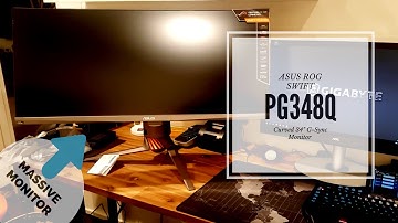 The best big G-Sync monitor - ASUS PG348Q - Honest Unboxings